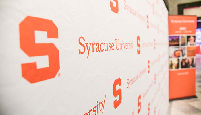 Syracuse University backdrop